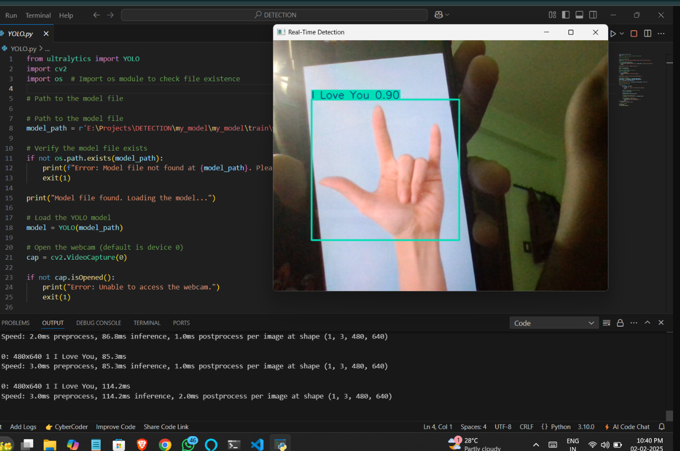 Sign Language Detection Model